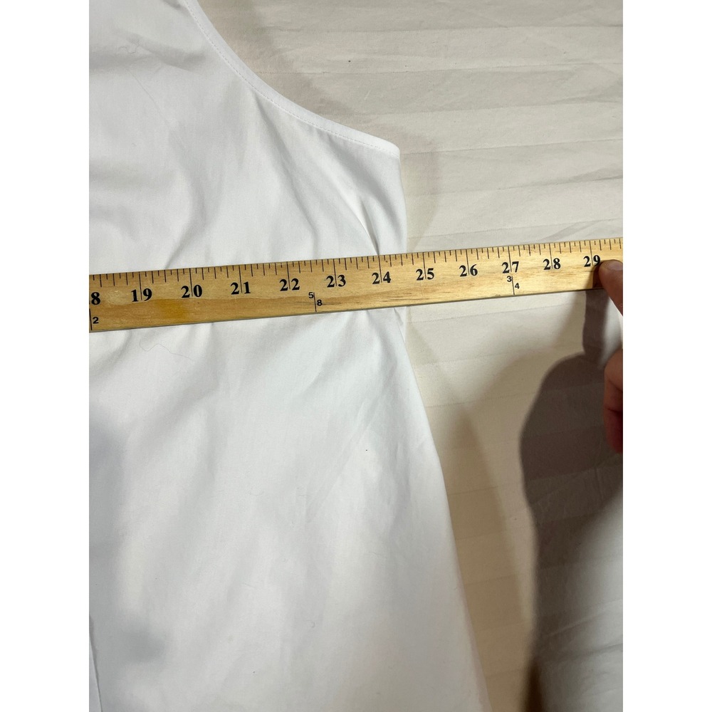Talbots Plus White Sleeveless Wrinkle Resistant Button Down Shirt 2X ID5134 - Picture 10 of 15